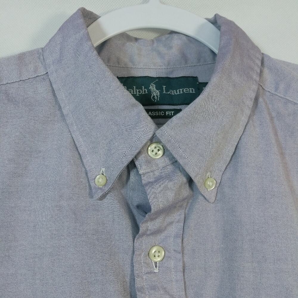 Ralph Lauren Men’s Classic Fit Button Down Long Sleeve Shirt Sz. 17 36/37 - Picture 4 of 7
